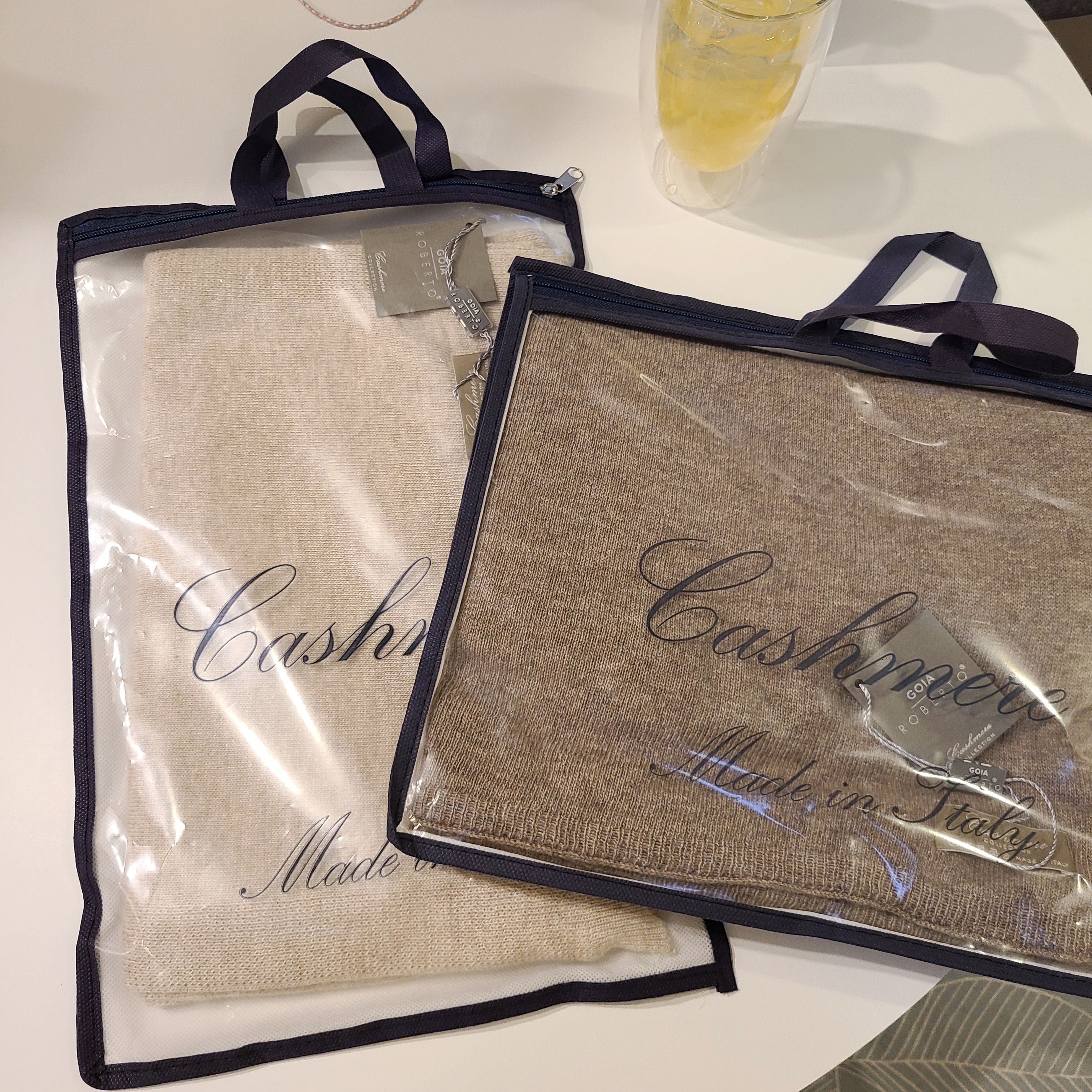 Italy made classic Cashmere Wool Shawl