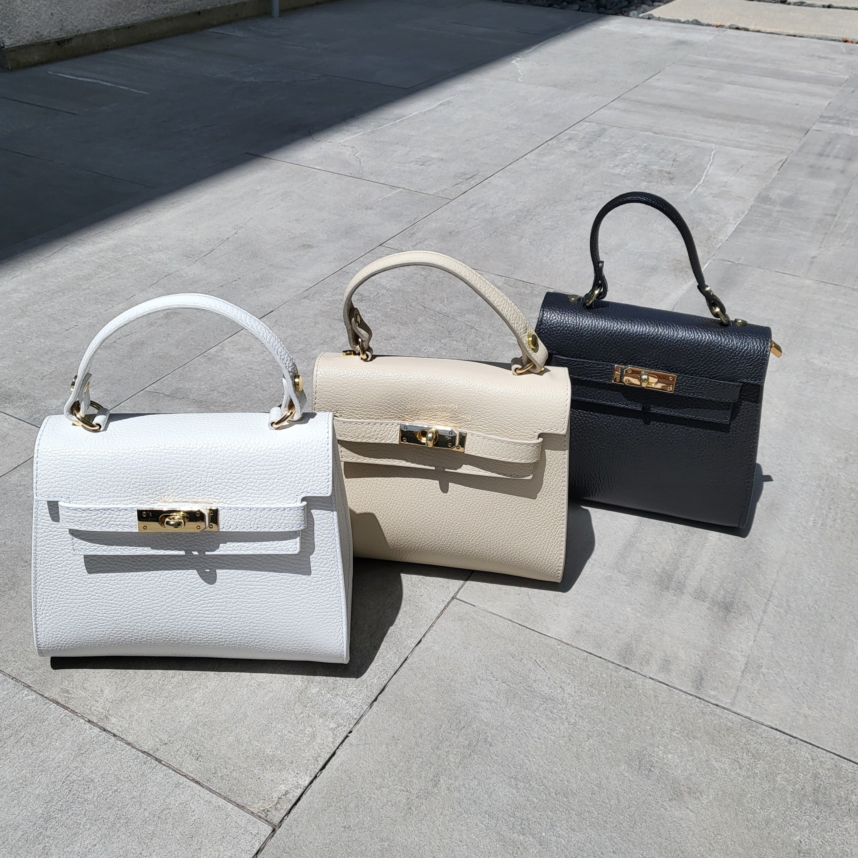 Iminglobal Italian genuine leather Lucia Leather tote