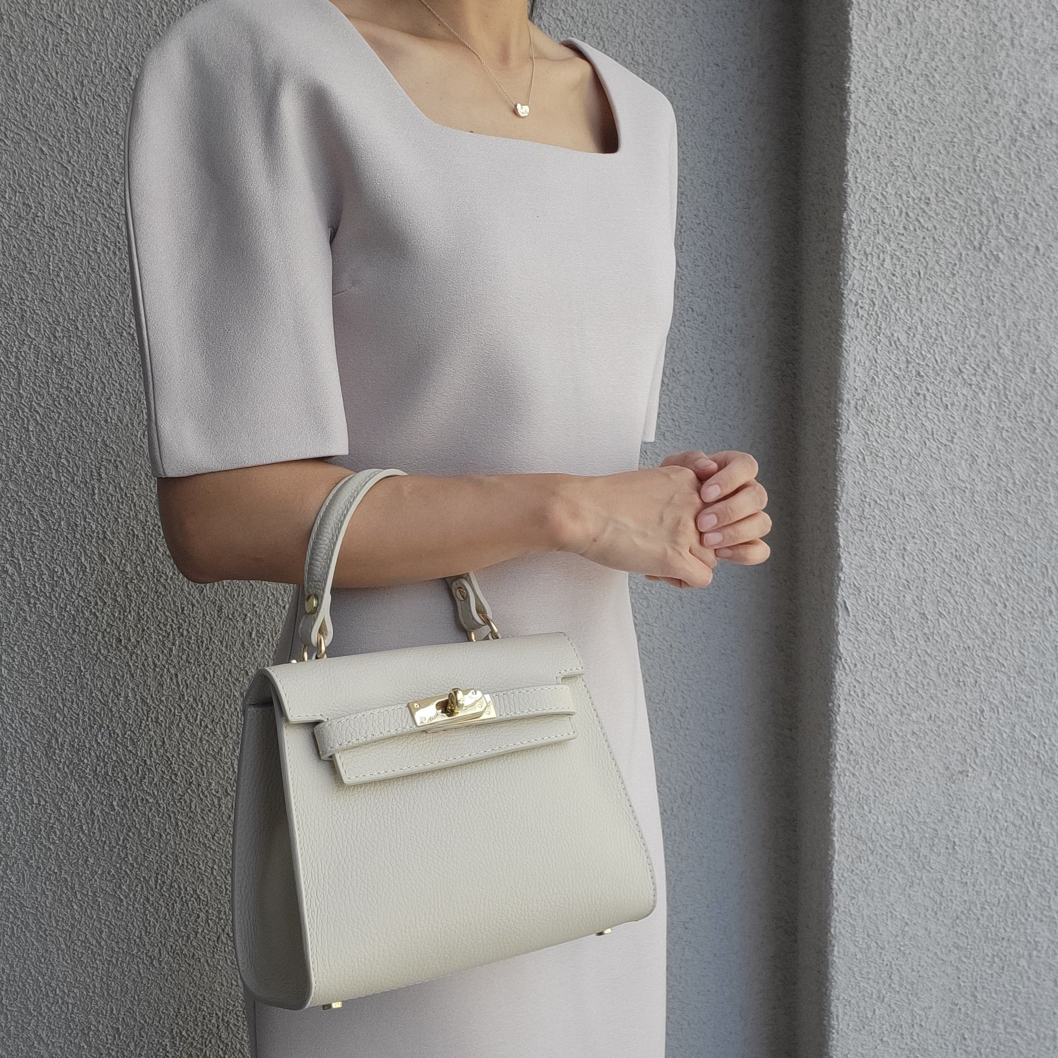 Iminglobal Italian genuine leather Lucia Leather tote