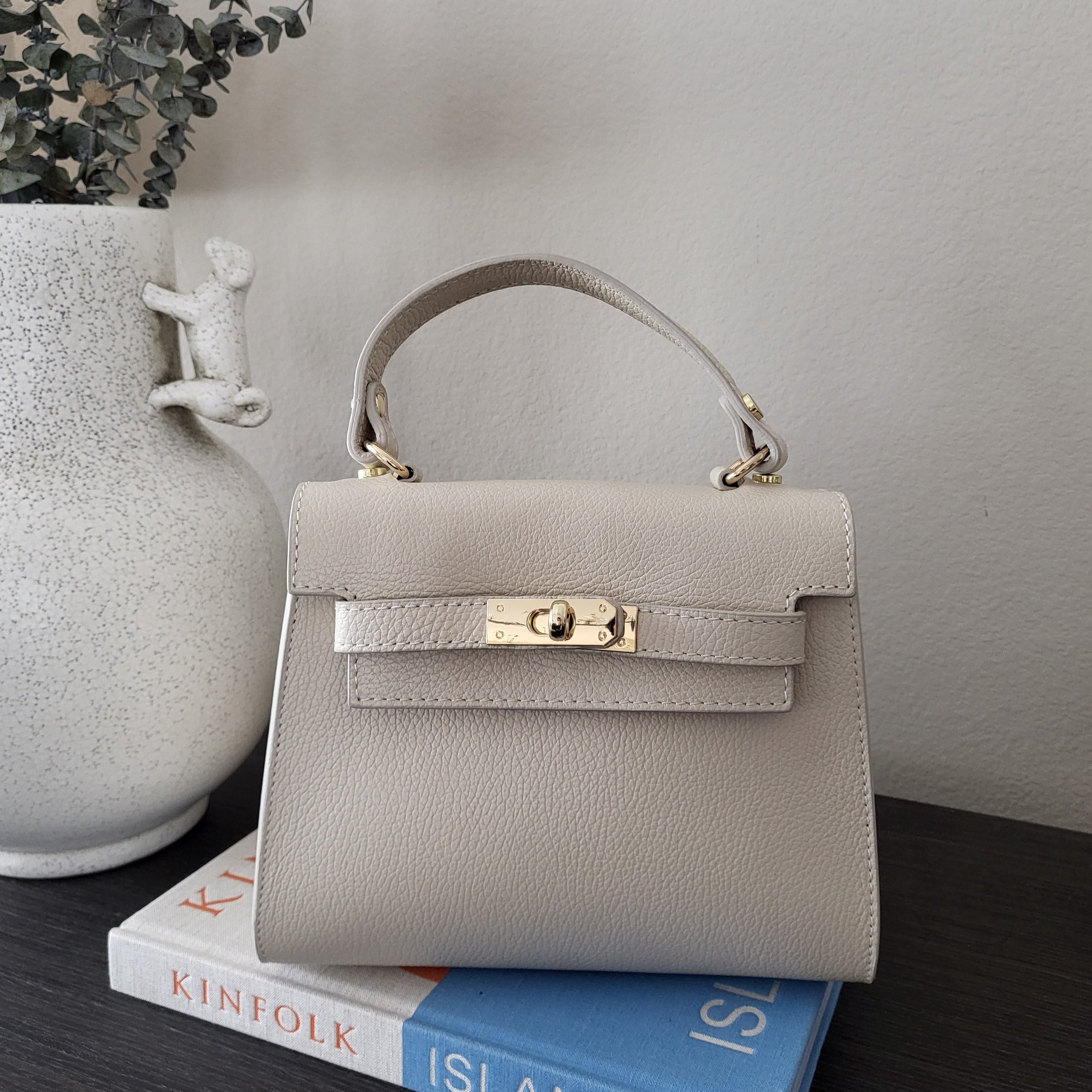 Iminglobal Italian genuine leather Lucia Leather tote