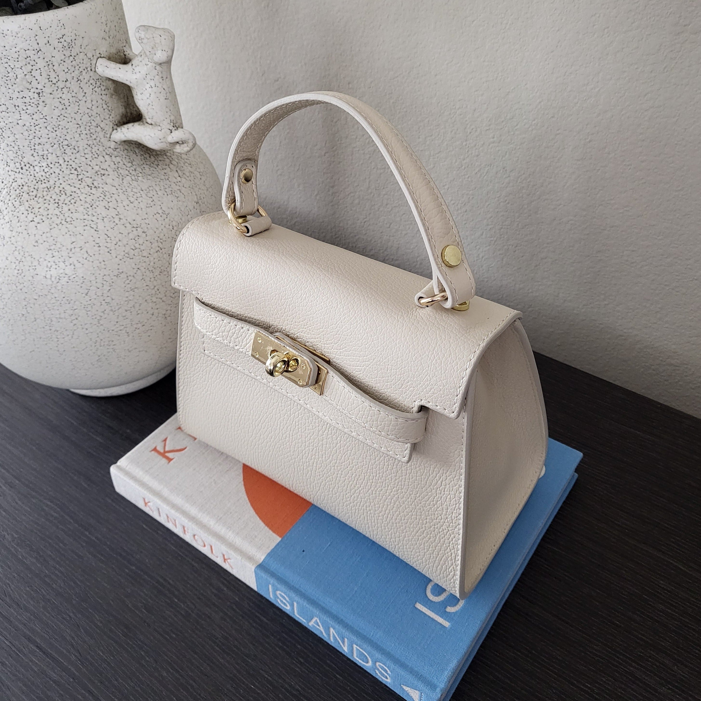 Iminglobal Italian genuine leather Lucia Leather tote