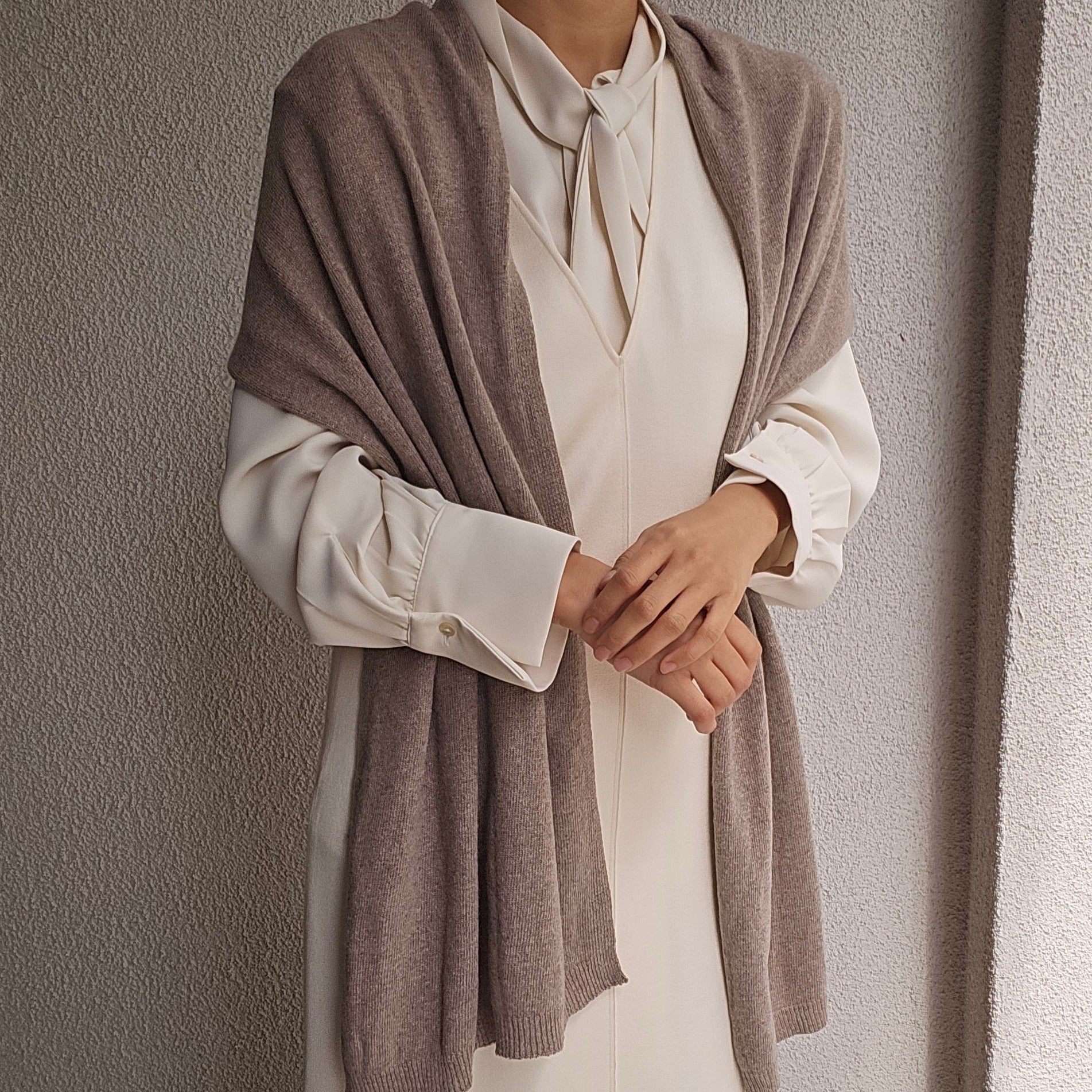 Italy made classic Cashmere Wool Shawl