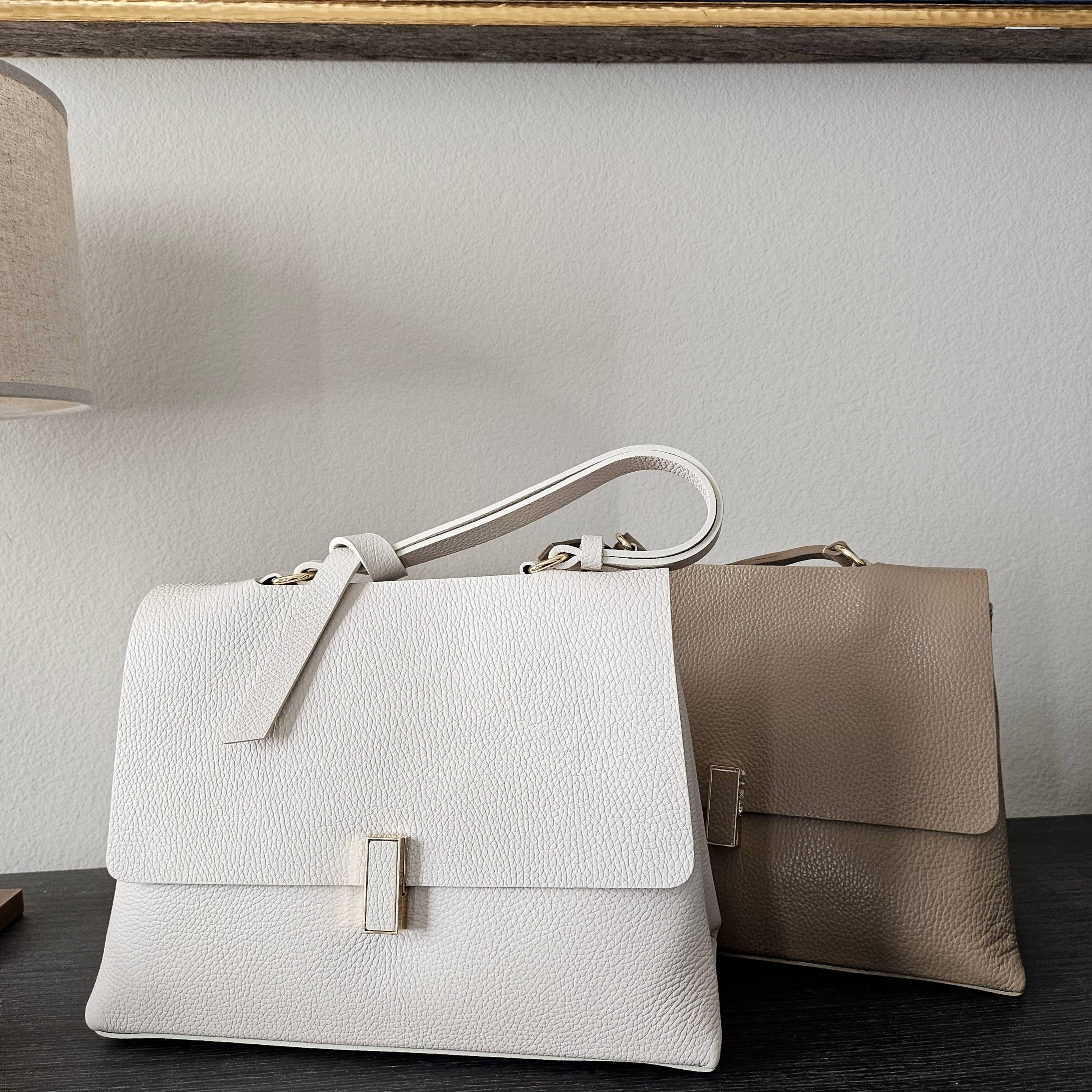 Iminglobal Italy Leather Shoulder cross flap Marco tote bag
