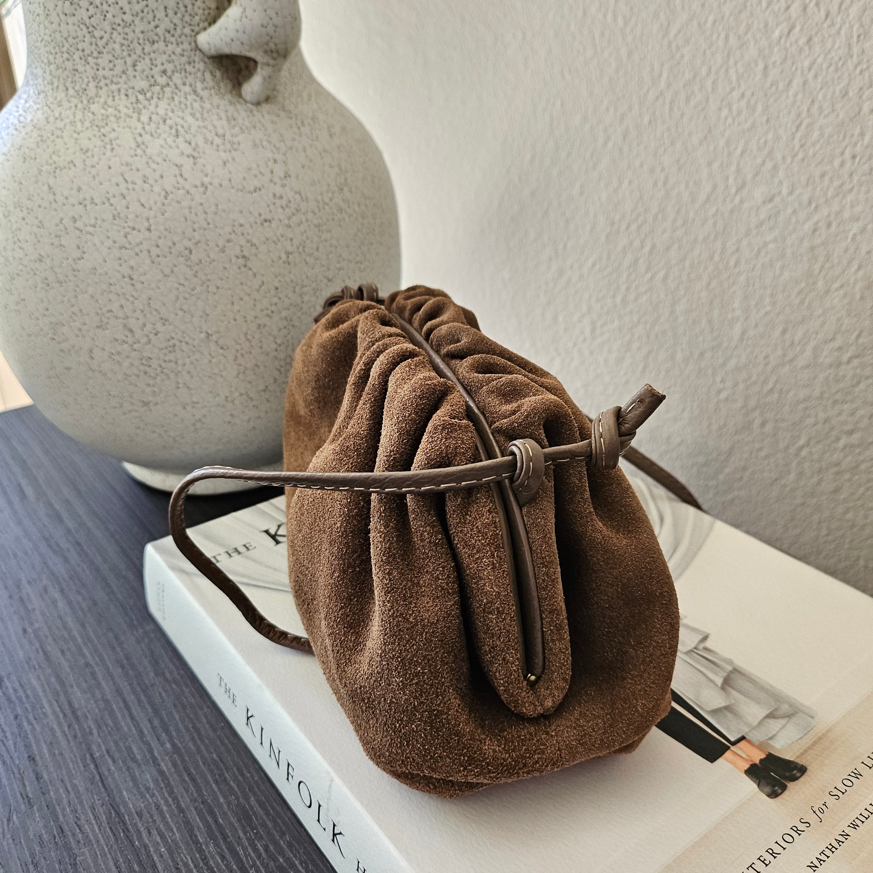 Carro Positano suede Mini Clutch 85487