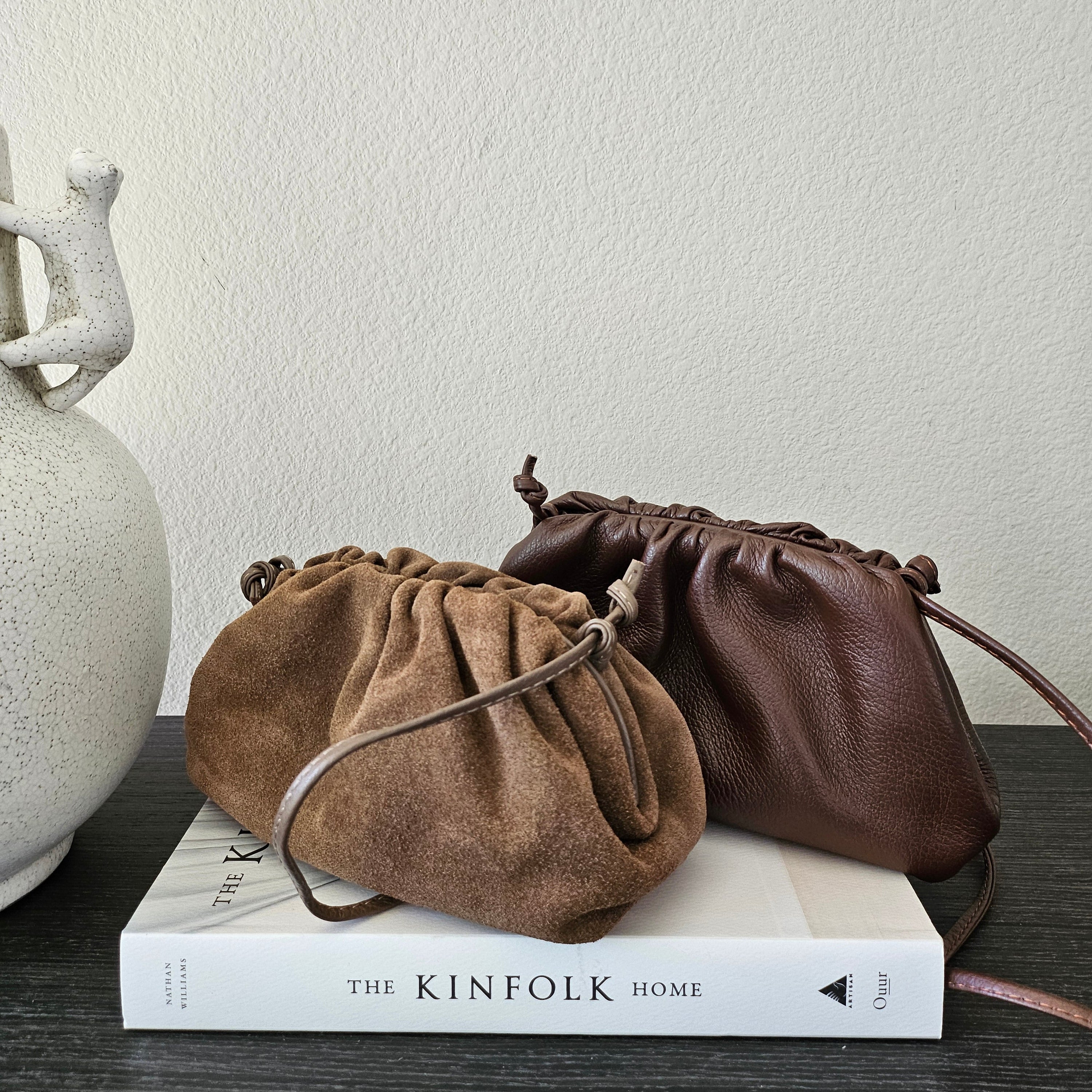 Carro Positano suede Mini Clutch 85487