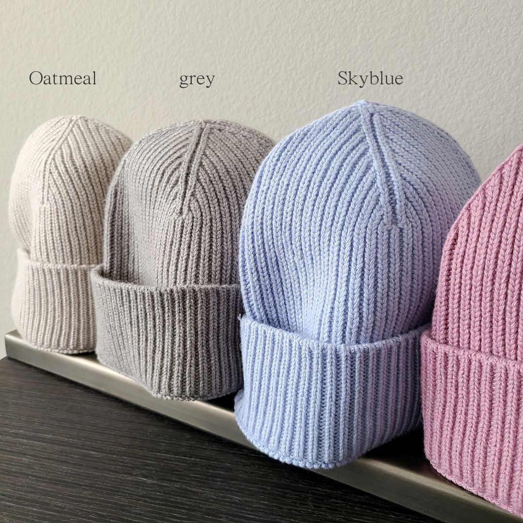 Italy made classic Knit beanie hat