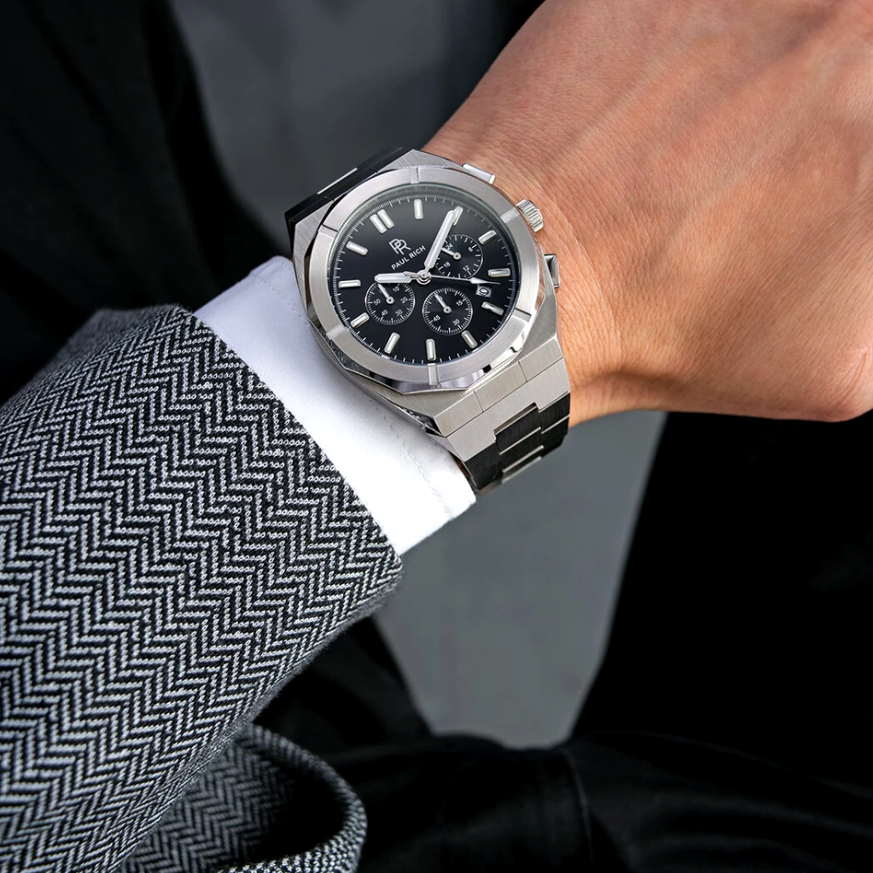 Paul Rich Men luxury metal watch MOTORSPORT STEEL collection