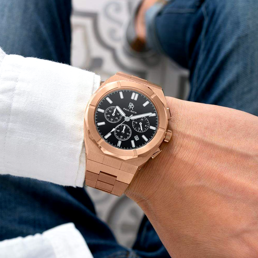 Paul Rich Men luxury metal watch MOTORSPORT STEEL collection