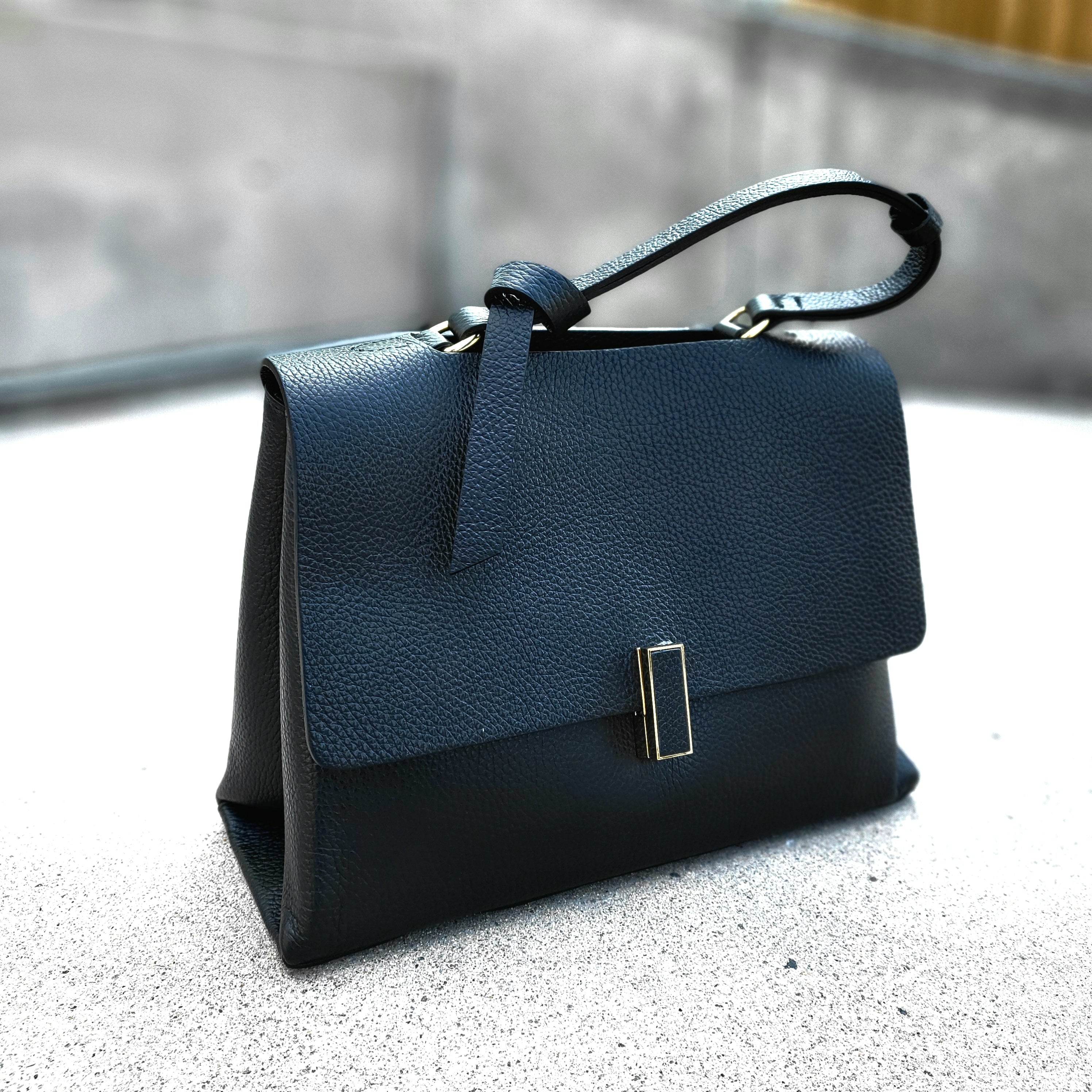 Iminglobal Italy Leather Shoulder cross flap Marco tote bag