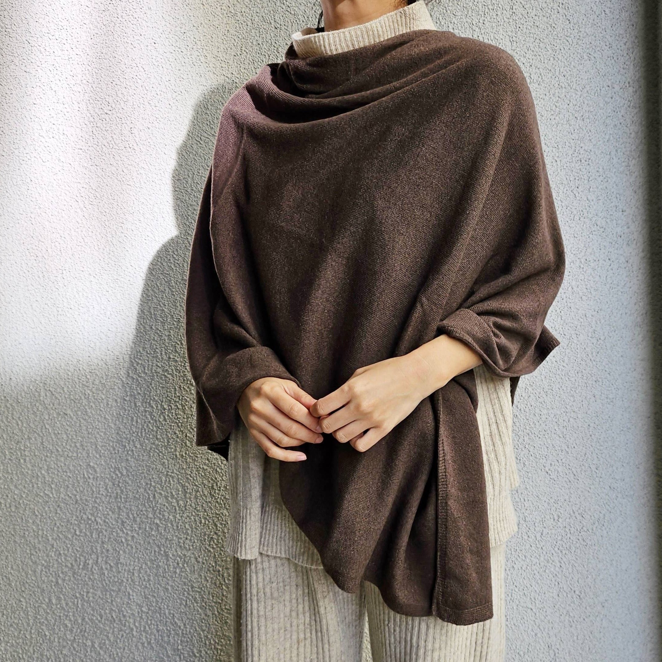 Italy made classic Cashmere Poncho