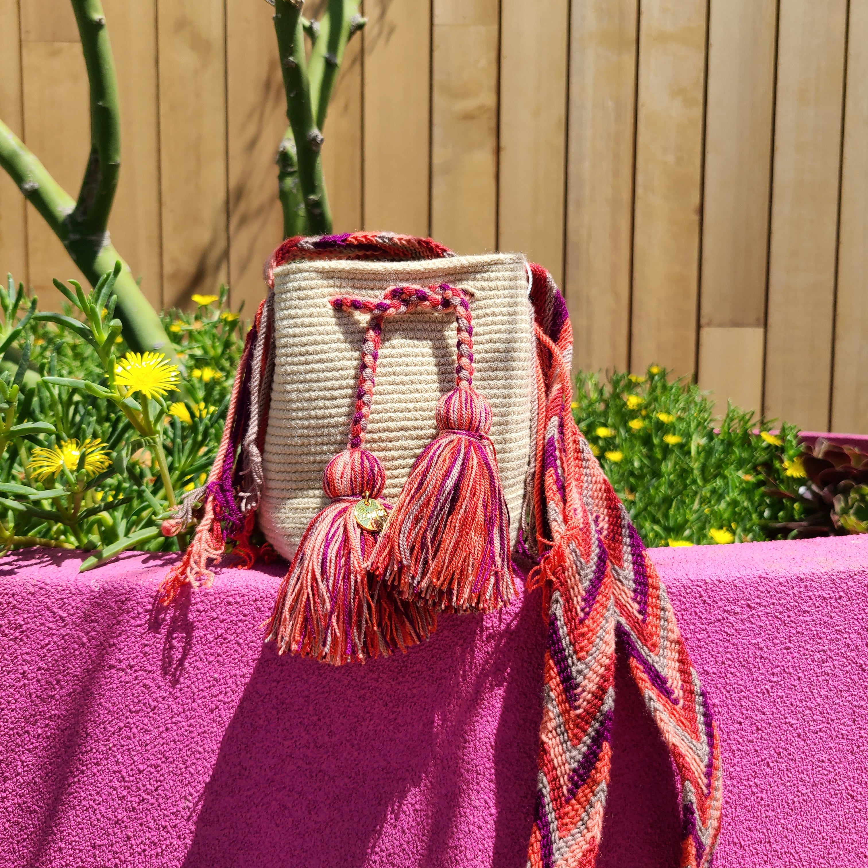 Deals Wayuu Artisanal Crossbody basket Bag