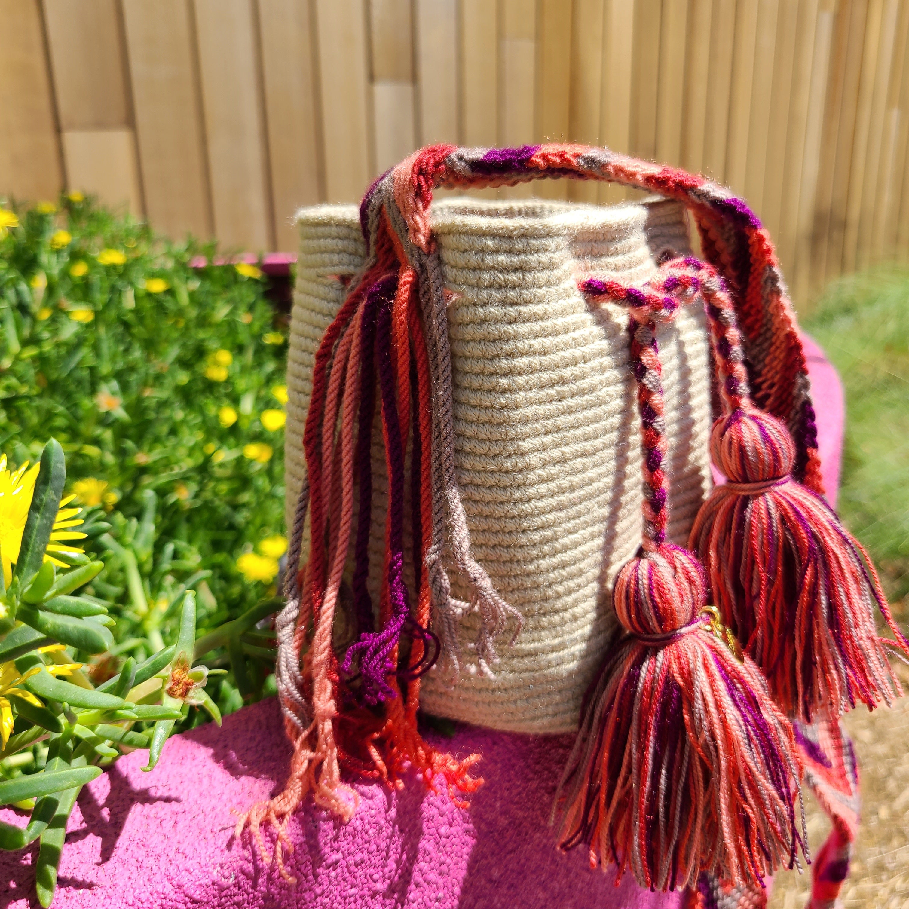 4 colors Mochila Wayuu crossbody bag Summer Mini tote handmade from Columbia