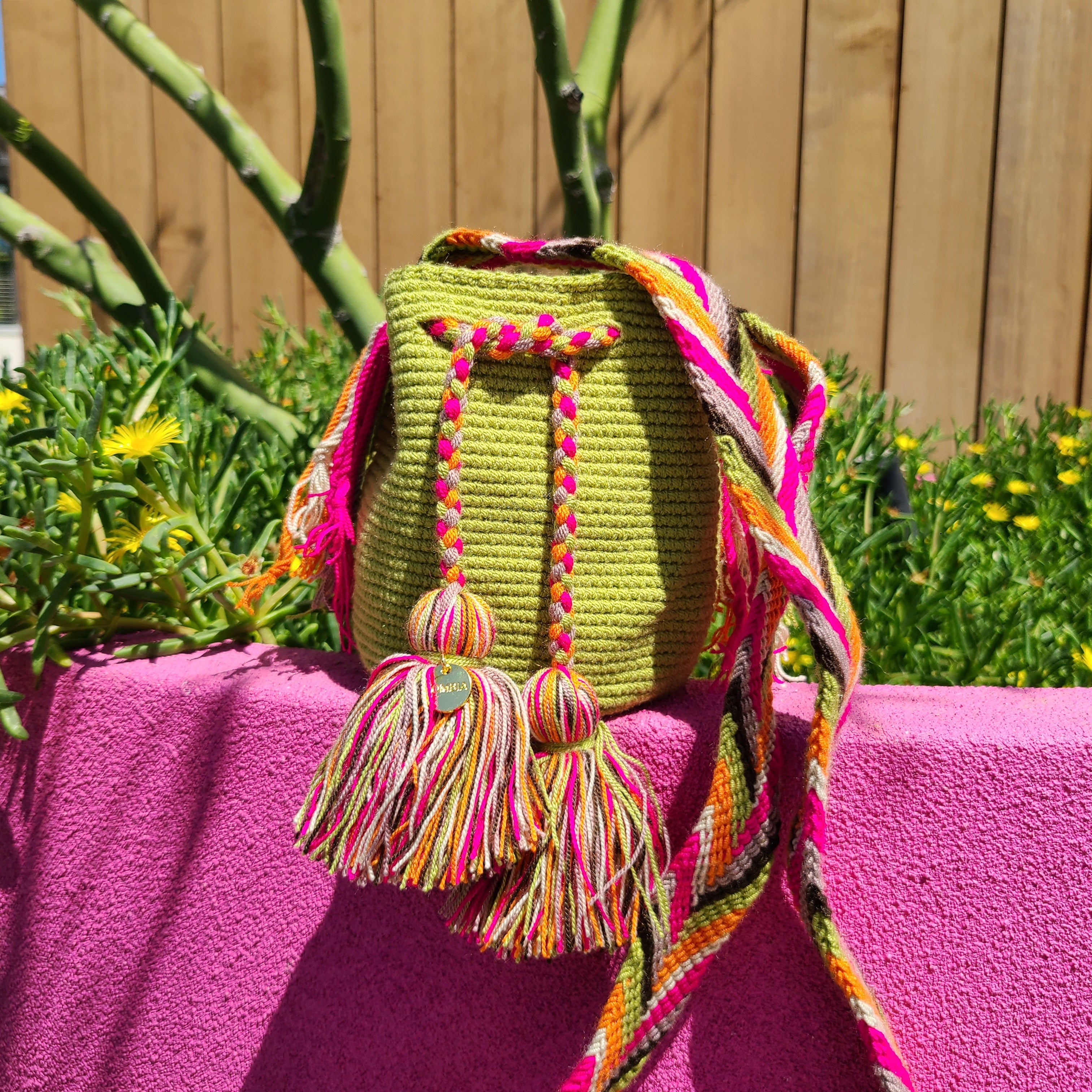 Mochila Wayuu crossbody bag Summer Mini tote handmade from Columbia