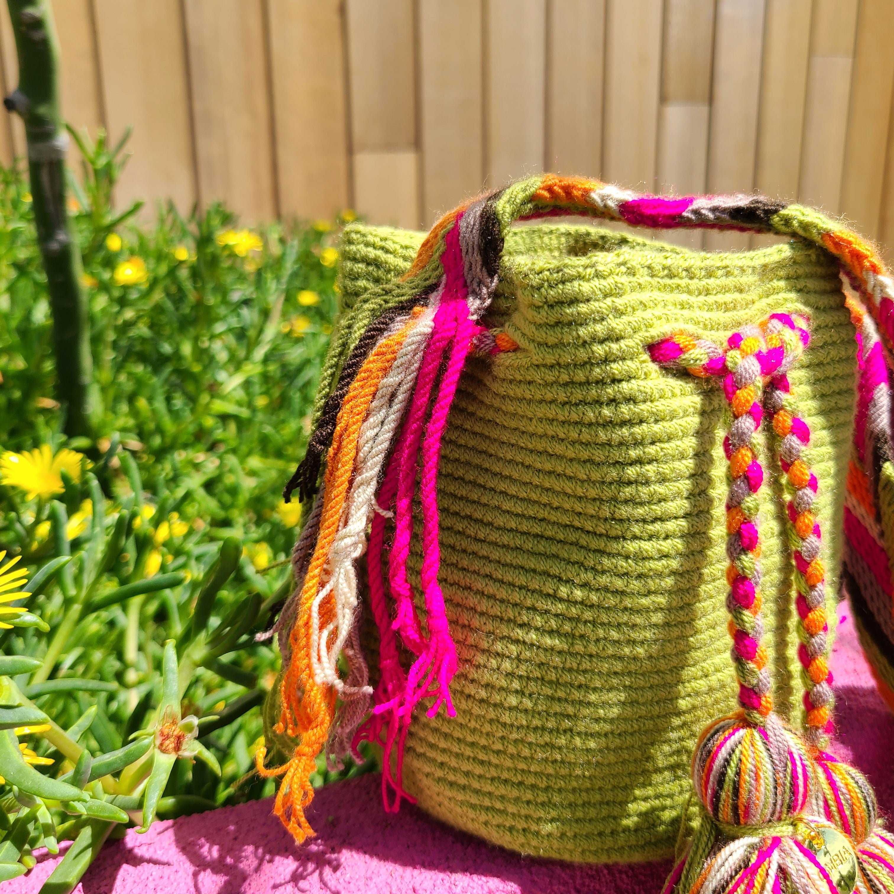 Mochila Wayuu crossbody bag Summer Mini tote handmade from Columbia