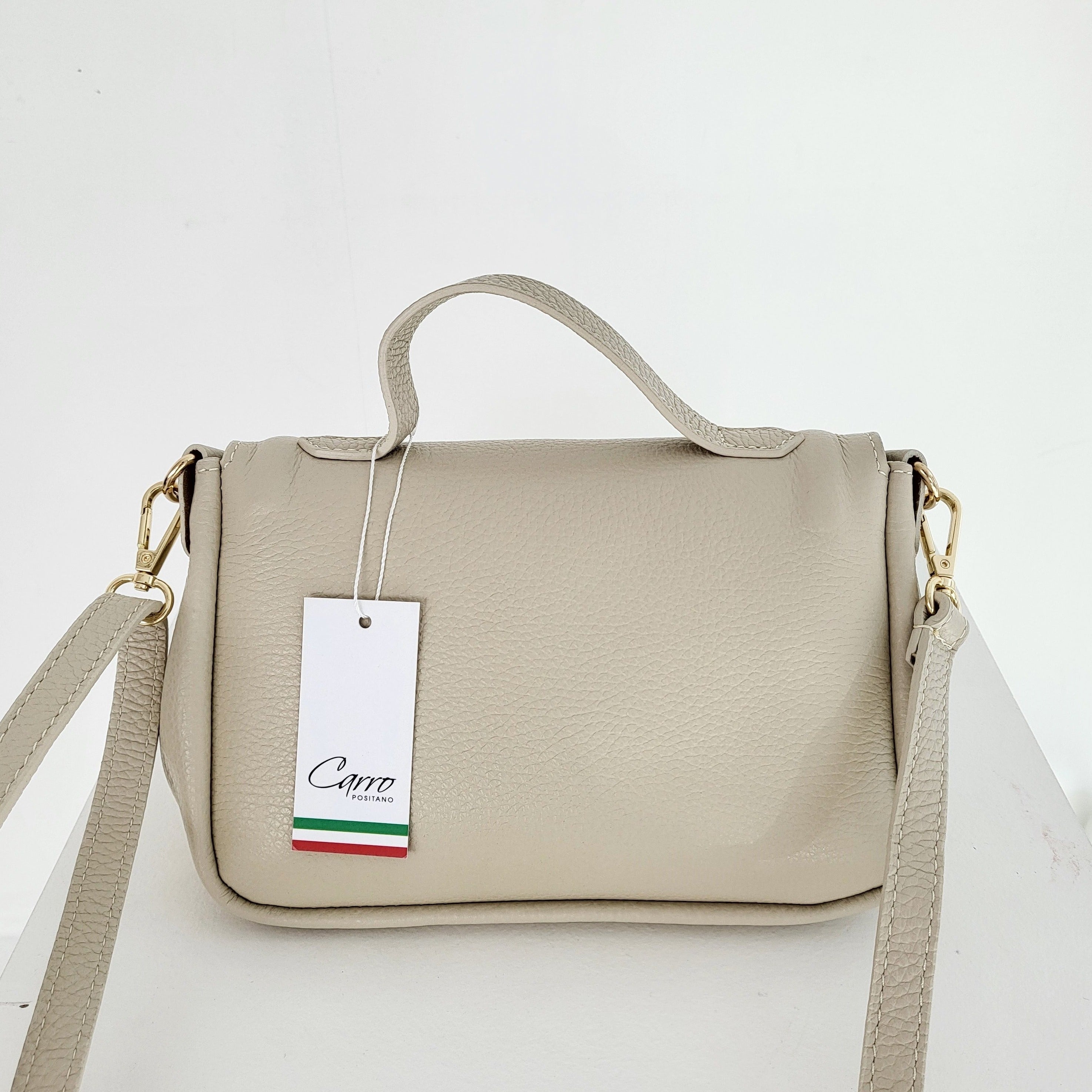 Carro Positano Genuine Italian leather shirring tote bag